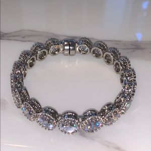 CZ bracelet with magnet clasp